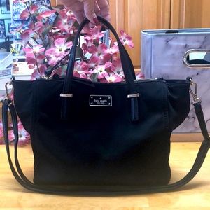 Kate Spade ♠️ Six Compartment Magnetic Closure Tote in Black